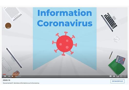 Information Coronavirus : la propreté c'est la santé !