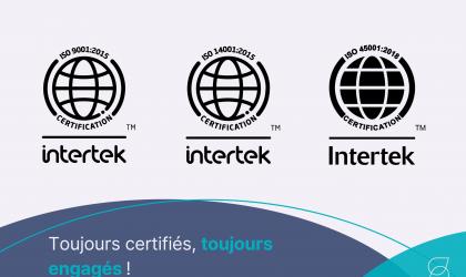 Renouvellement de nos certifications ISO 9001, ISO 14001 et ISO 45001 : une reconnaissance de notre engagement terrain et de notre vision QSE