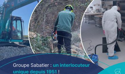 Groupe Sabatier : nettoyage, espaces verts et travaux publics - un seul prestataire depuis 1951 | Axe Marseille–Valence